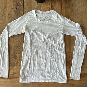 Lululemon White Long Sleeve Top